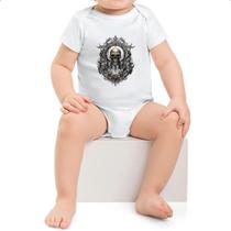 Body infantil Caveira metal grampunk Body infantil Caveira metal grampunk