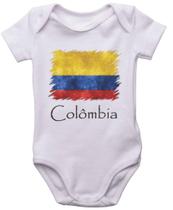Body Infantil Colômbia Bandeira País