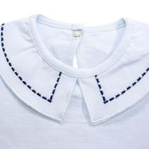 Body Infantil com Gola Bordada