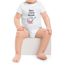 Body infantil Dia das maes Flork Esquece estou estourada Body infantil Dia das maes Flork Esquece estou estourada