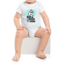 Body infantil Dia dos Pais Flork Vida Body infantil Dia dos Pais Flork Vida