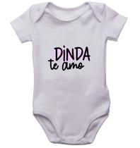 Body infantil dinda te amo roupinha de neném bori bebê