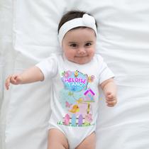 Body Infantil Estampa Jardim Encantado