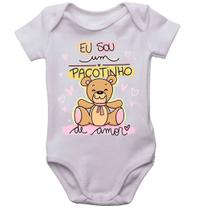 Body infantil eu sou um pacotinho de amor bodi menina bori