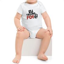 Body infantil Eu treino fofo