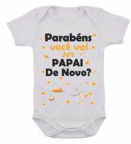 Body Infantil Frase Parabéns Você Vai Ser Papai De Novo