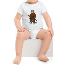 Body infantil Gato Samurai Cartoon Art