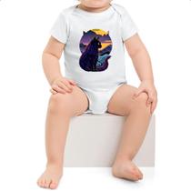 Body infantil Gato silhoueta sunset