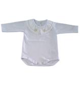 Body Infantil Gola Bordada Príncipe e Princesa Manga Longa Body Infantil Gola Bordada Príncipe e Princesa Manga Longa