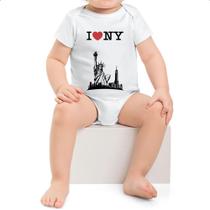 Body infantil I love Ny cidade Silhueta