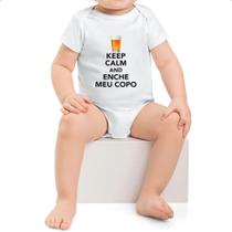 Body infantil Keep Calm and Enche meu copo