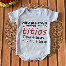 Body Infantil Manga Curta Branco Temático Bebê Frase 100% Suedine