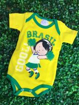 Body Infantil Manga Curta Masc/Fem Estampa Copa Brasil
