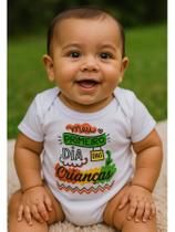 Body Infantil Manga Curta Para Bebê Branco Temático Frases Moda Verão 100% Agodão Body Infantil Manga Curta Para Bebê Branco Temático Frases Moda Verão 100% Agodão