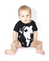 Body Infantil Manga Curta Preta - Estampa Cão ANIMI Body Infantil Manga Curta Preta - Estampa Cão ANIMI