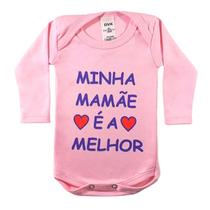 Body infantil Manga longa Bebe Menina Tecido Suedine Personalizado Frase Minha Mamae É A Melhor Rosa 100 algodão Baby Deluxe Body infantil Manga longa Bebe Menina Tecido Suedine Personalizado Frase Minha Mamae É A Melhor Rosa 100 algodão Baby Deluxe