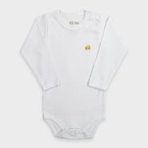 Body Infantil Manga Longa em Malha Canelada - Baby Duck