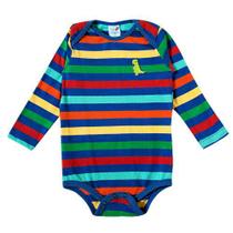 Body Infantil Masculino Tip Top ML Dino Azul Royal - 10581