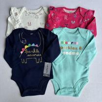 Body Infantil Menina Marinho Dino Carters