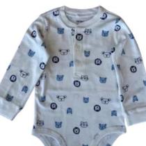 Body Infantil Menino Avulso Bichinhos Manga Longa Carters