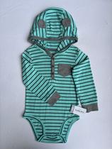 Body Infantil Menino Avulso Com BotaoE Gorro Carters