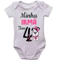 Body infantil minha irmã tem 4 patas roupinha de bebe dog