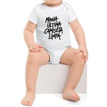 Body infantil Minha ultima camiseta limpa Body infantil Minha ultima camiseta limpa