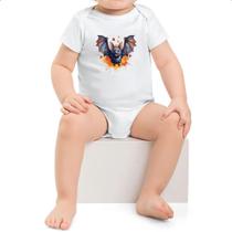 Body infantil Morcego Watercolor Arte Body infantil Morcego Watercolor Arte