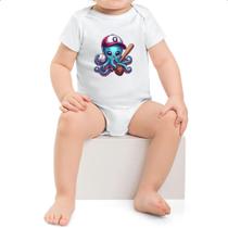 Body infantil Octopus Baseball