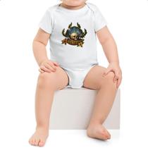 Body infantil Ostra Perola Caveira