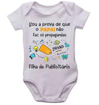 Body infantil papai publicitário roupinha de bebê neném bori - Mago das Camisas