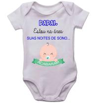 Body infantil papai suas noites de sono acabaram bodi menino