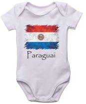 Body Infantil Paraguai Bandeira País