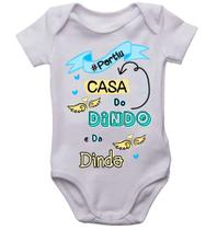 Body infantil partiu casa do dindo e da dinda azul bori