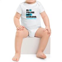 Body infantil Pausei o meu dorama Azul