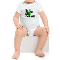 Body infantil Pausei o meu dorama Verde