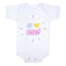 Body Infantil Personalizado Bebe Eu Amo Minha Vovo