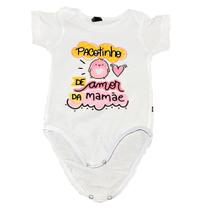 Body Infantil Personalizado Mamãe P ao GG Body Infantil Personalizado Mamãe P ao GG
