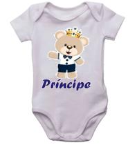 Body infantil príncipe menino bebê bodi neném bori