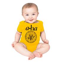 Body infantil rock A-HA logo estampa exclusiva