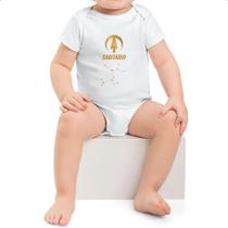 Body infantil Signo Sagitario Constelacao Dourada Body infantil Signo Sagitario Constelacao Dourada