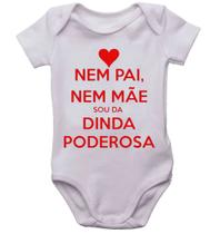 Body infantil sou da dinda poderosa roupa de bebê bori bodi - Mago das Camisas