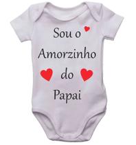 Body infantil sou o amorzinho do papai roupinha de bebê bori