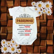 Body Infantil sublimado (padrinho e madrinha)