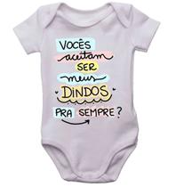 Body infantil vocês aceitam ser meus dindos pra sempre