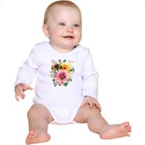Body intantil Abelha na flor Body intantil Abelha na flor