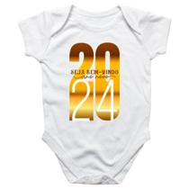 Body intantil Ano Novo Seja bem vindo 2024