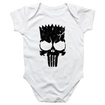 Body intantil Bart Punisher Justiceiro Simbolo