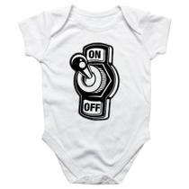 Body intantil Botão Liga Desliga On Off