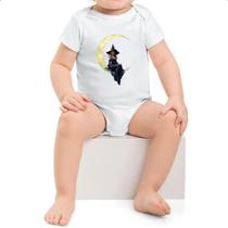 Body intantil Bruxa sentada na lua minguante Body intantil Bruxa sentada na lua minguante